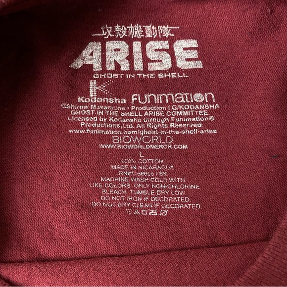 Arise Ghost In The Shell Arise Motoko Kusanagi Promo T-Shirt Men’s Size Large - Picture 5 of 6